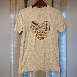 Callie Danielle short sleeve heather gray t-shirt